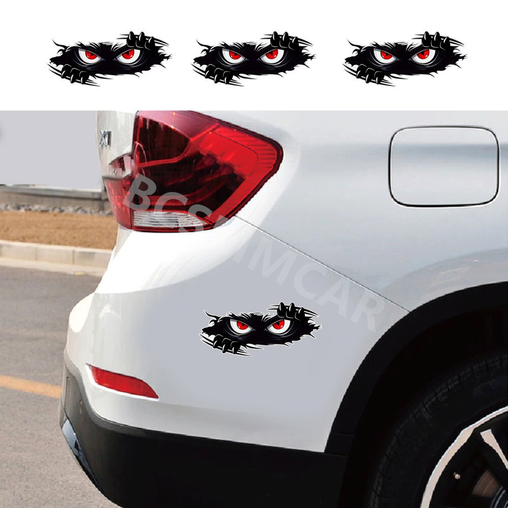 3X Car Trunk Tailgate Decal Dents Scratches Sticker Fade-resistant Waterproof
