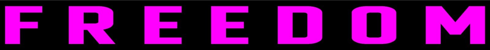 Freedom Die Cut Vinyl Decal Multiple Sizes Multiple Colors