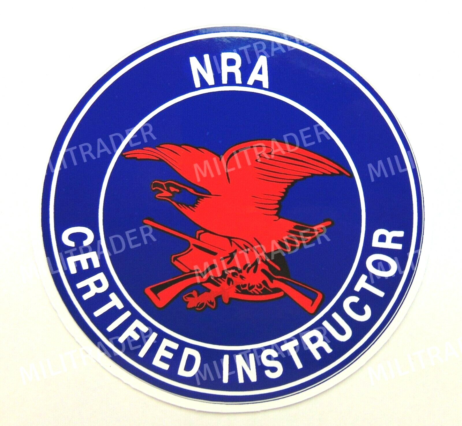 National Rifle Association NRA Certified Instructor Decal (Black and White)