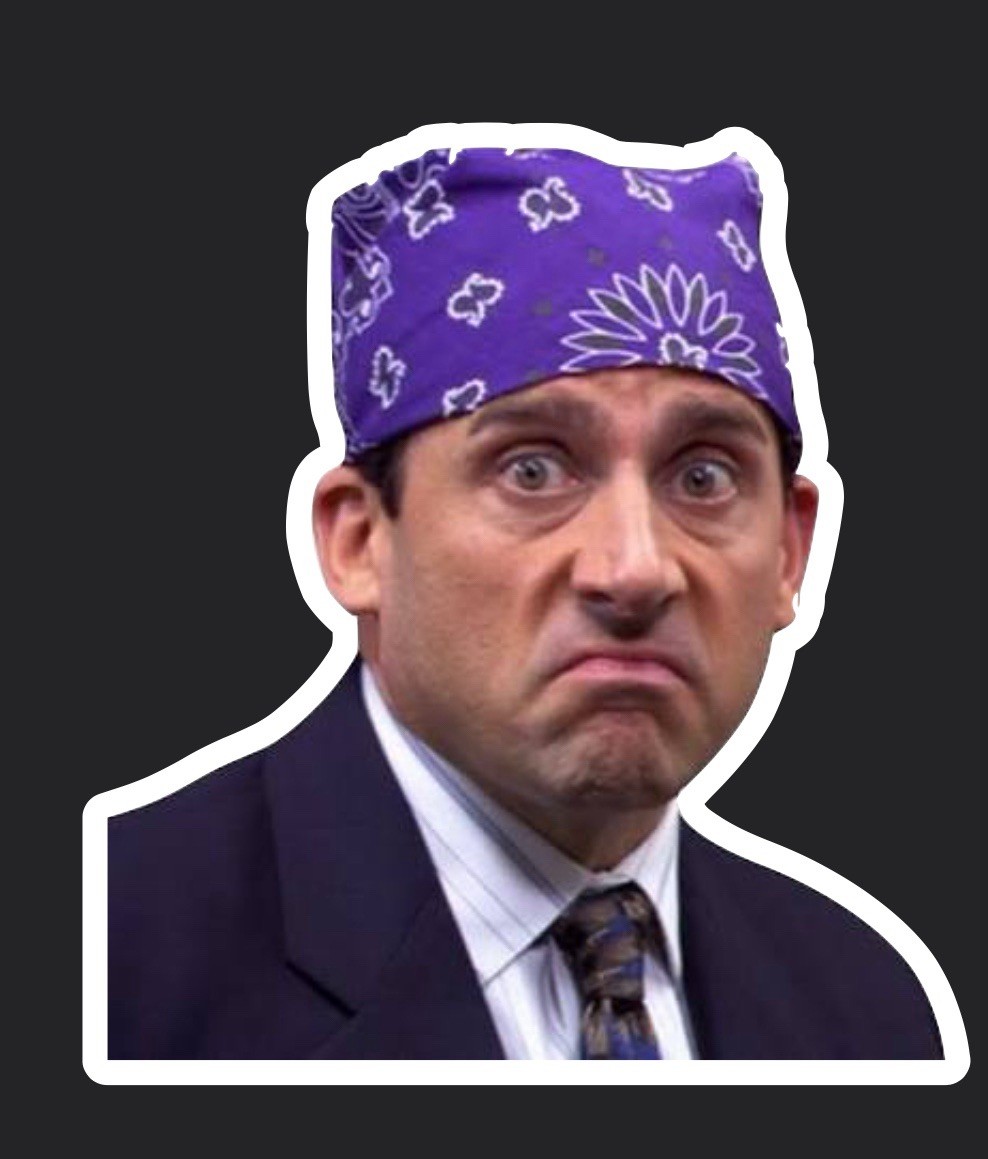 Sticker The Office Prison Mike Michael Scott Morale Funny Military Army Tactical