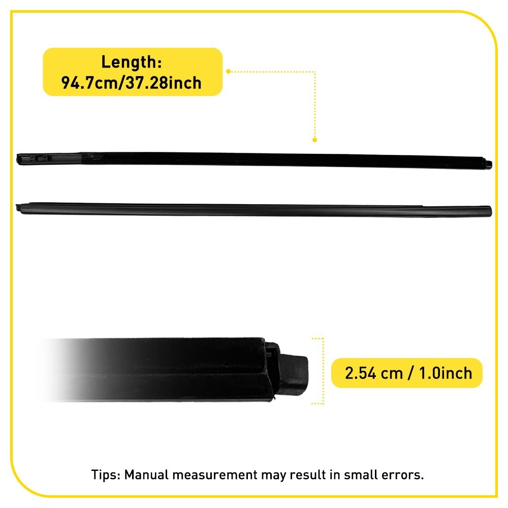 Front LH RH Door Window Belt Weatherstrip Kit For 12-22 Chevrolet Colorado 2-20X