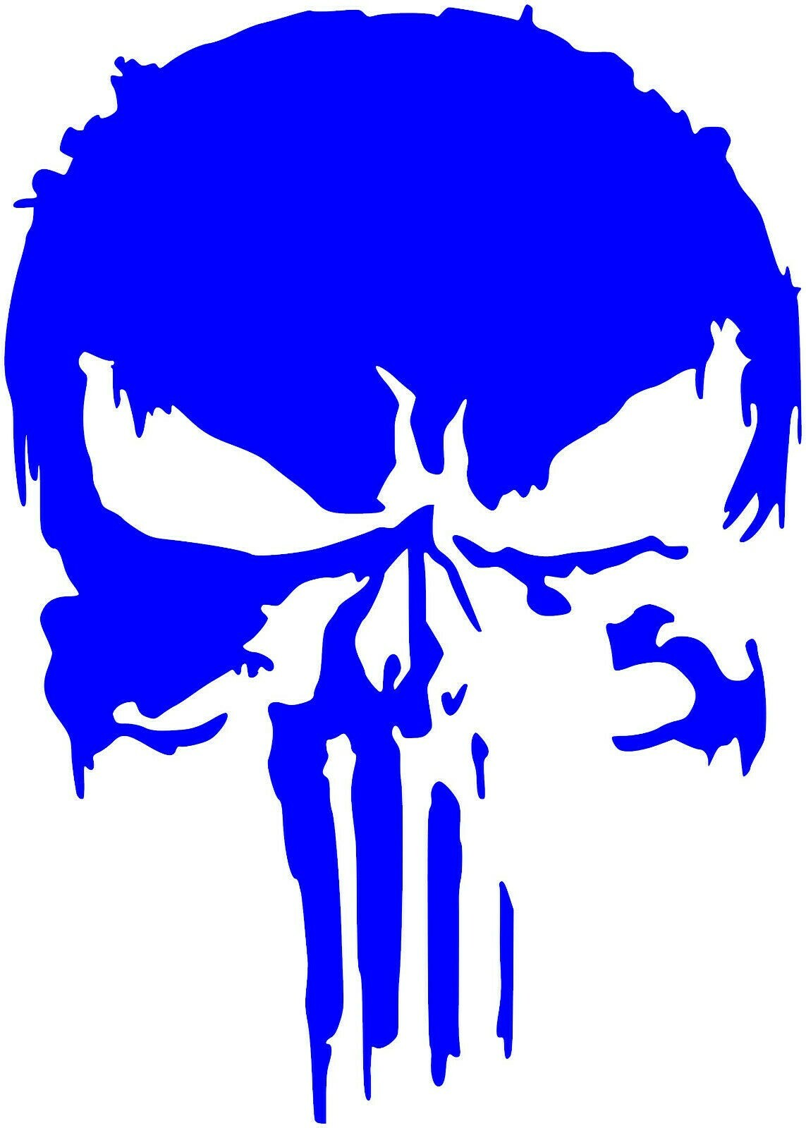 Punisher Skull Premium Vinyl Decal 23″X 15.67″