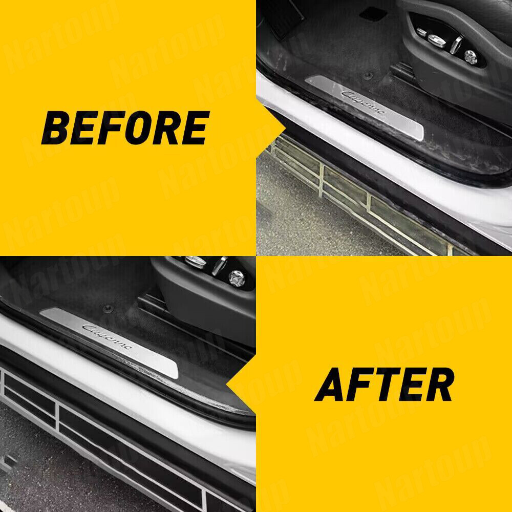 For Toyota CAR Door Plate Sill Scuff Covers Anti Scratch Decal Sticker Protector