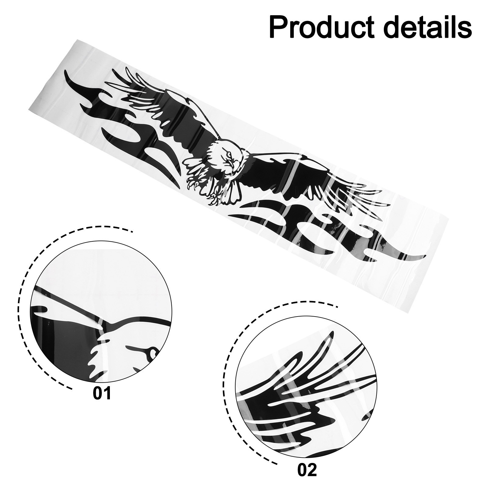 Fade Resistant Vinyl Decal Emblem Sticker for Car Truck Hood Side Body