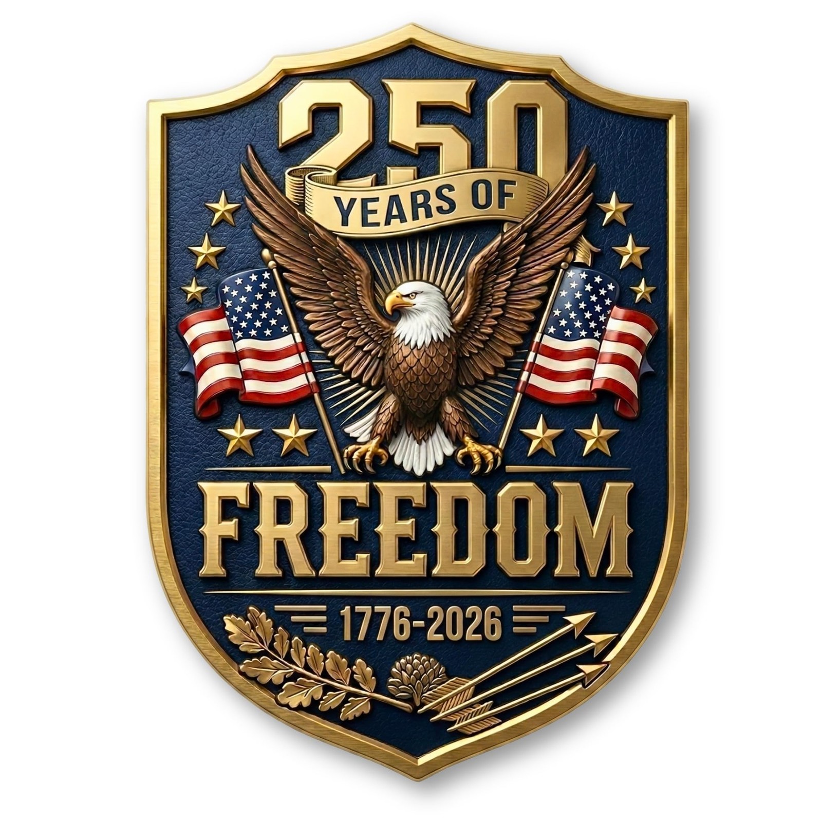 Car Stickers and Decals 2 Pack, USA 250th 7.9×5 inches, Kat – Ana – Freedom