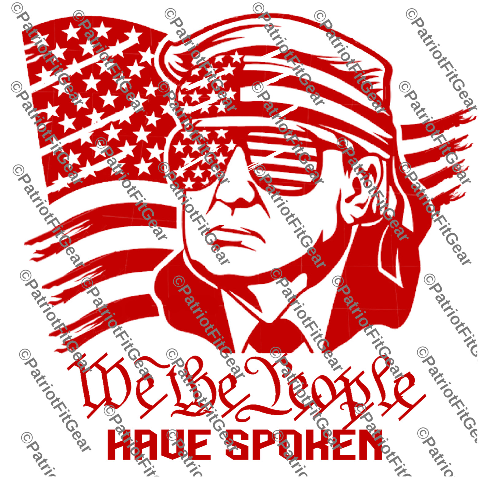 Trump,Flag,We The People Have Spoken,God Family Country,1A,2A,Custom Vinyl Decal