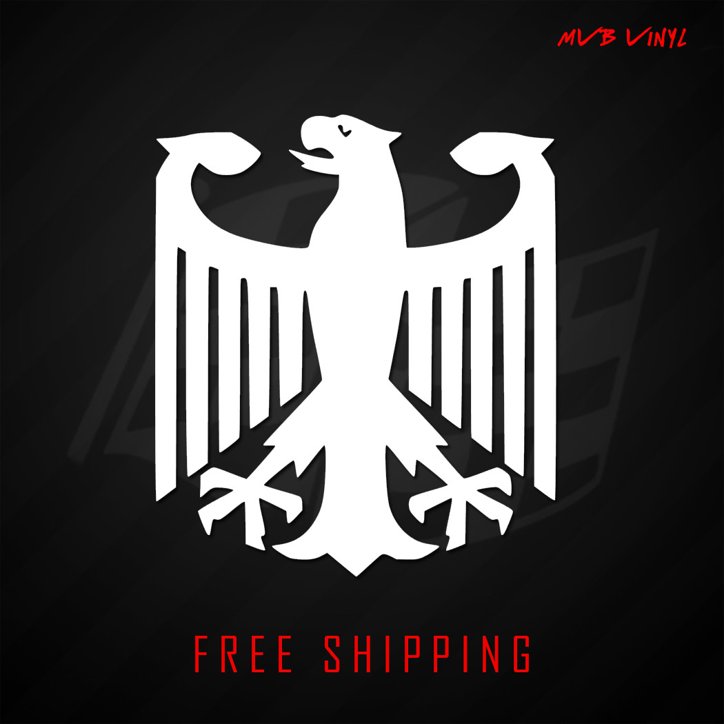 German Eagle Flag Vinyl Decal Sticker | German Flag Pride 643