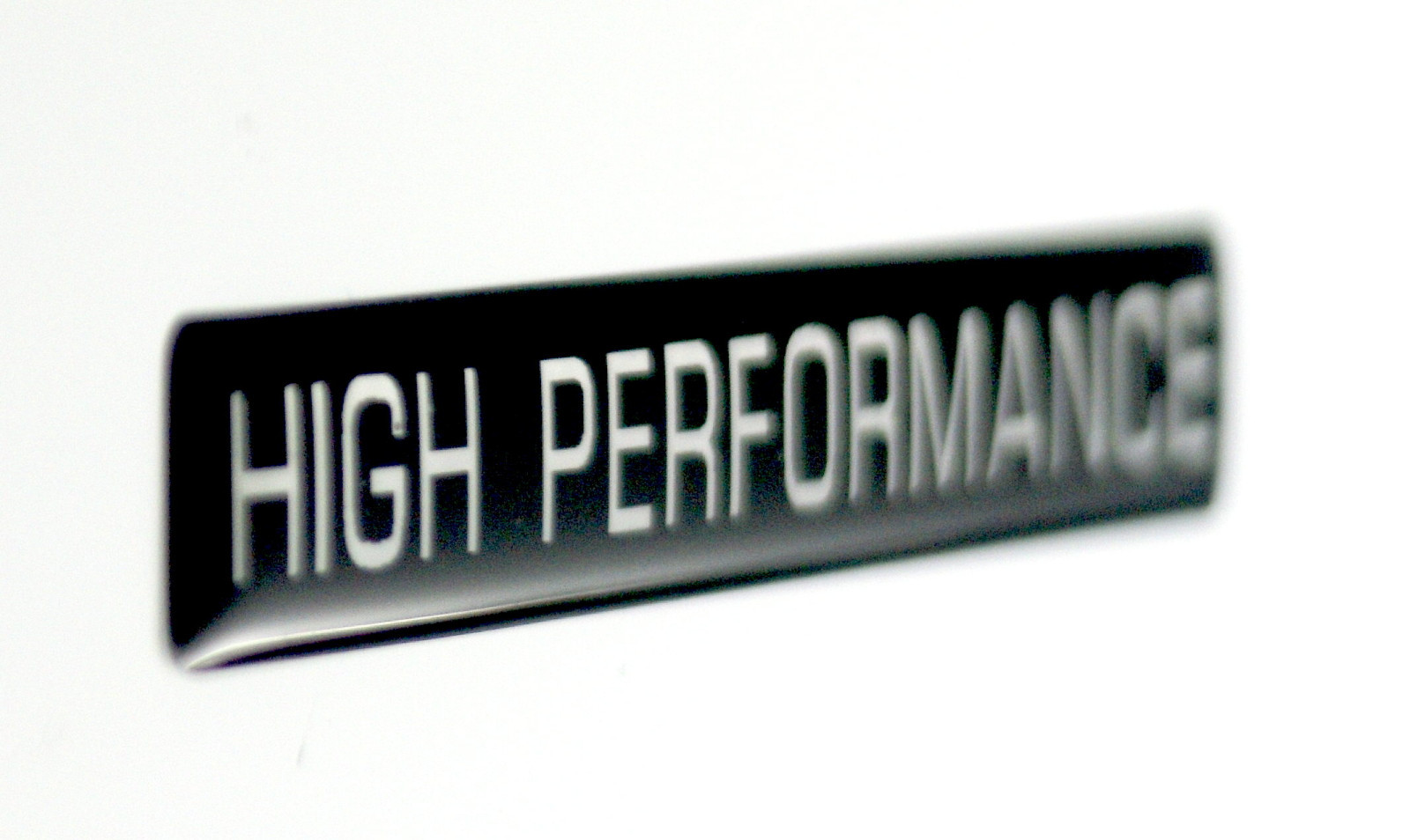 HIGH PERFORMANCE EMBLEM (B) BLACK SATIN