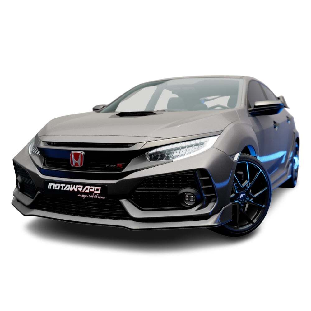 3M 2080 Scotchprint Satin Dark Gray Vinyl Car Wrap Film | S261