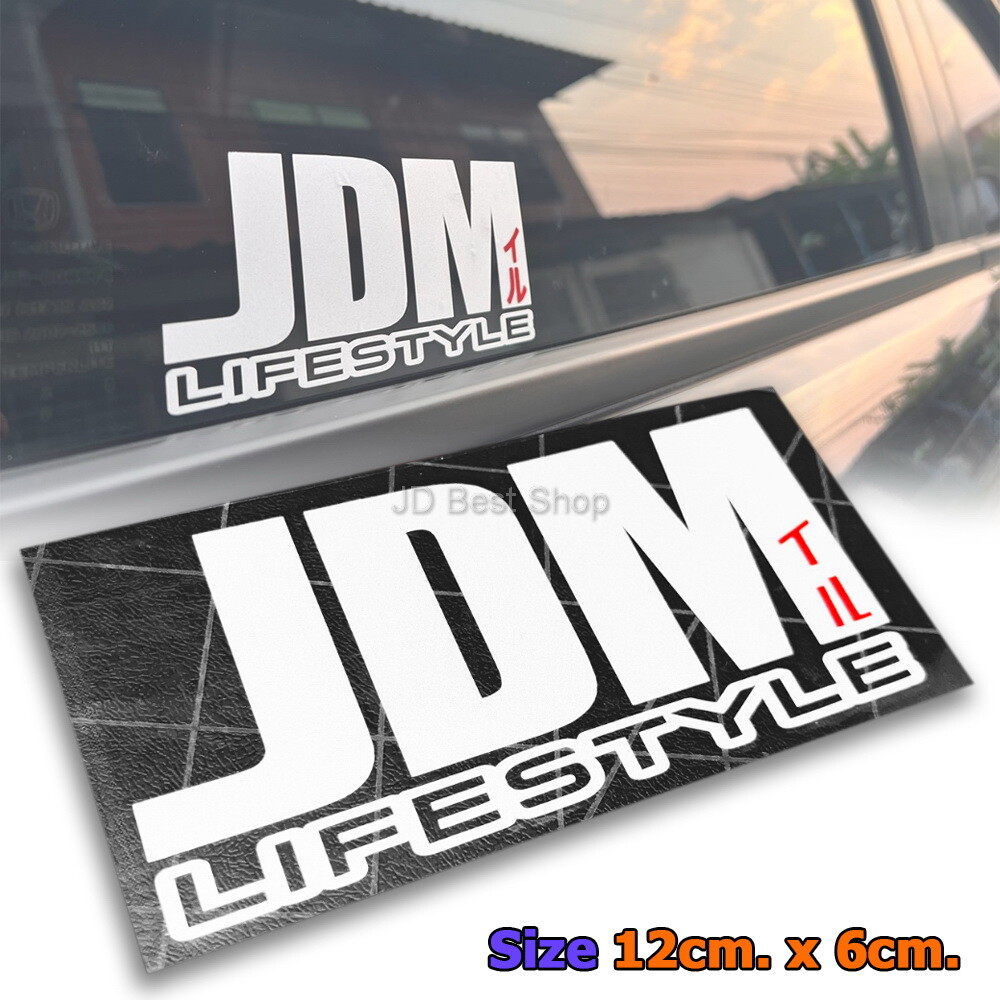 JDM LIFESTYLE Jap Car Trucks Stickers Dicut Vinyl Decal Glass Corner Sport Drift