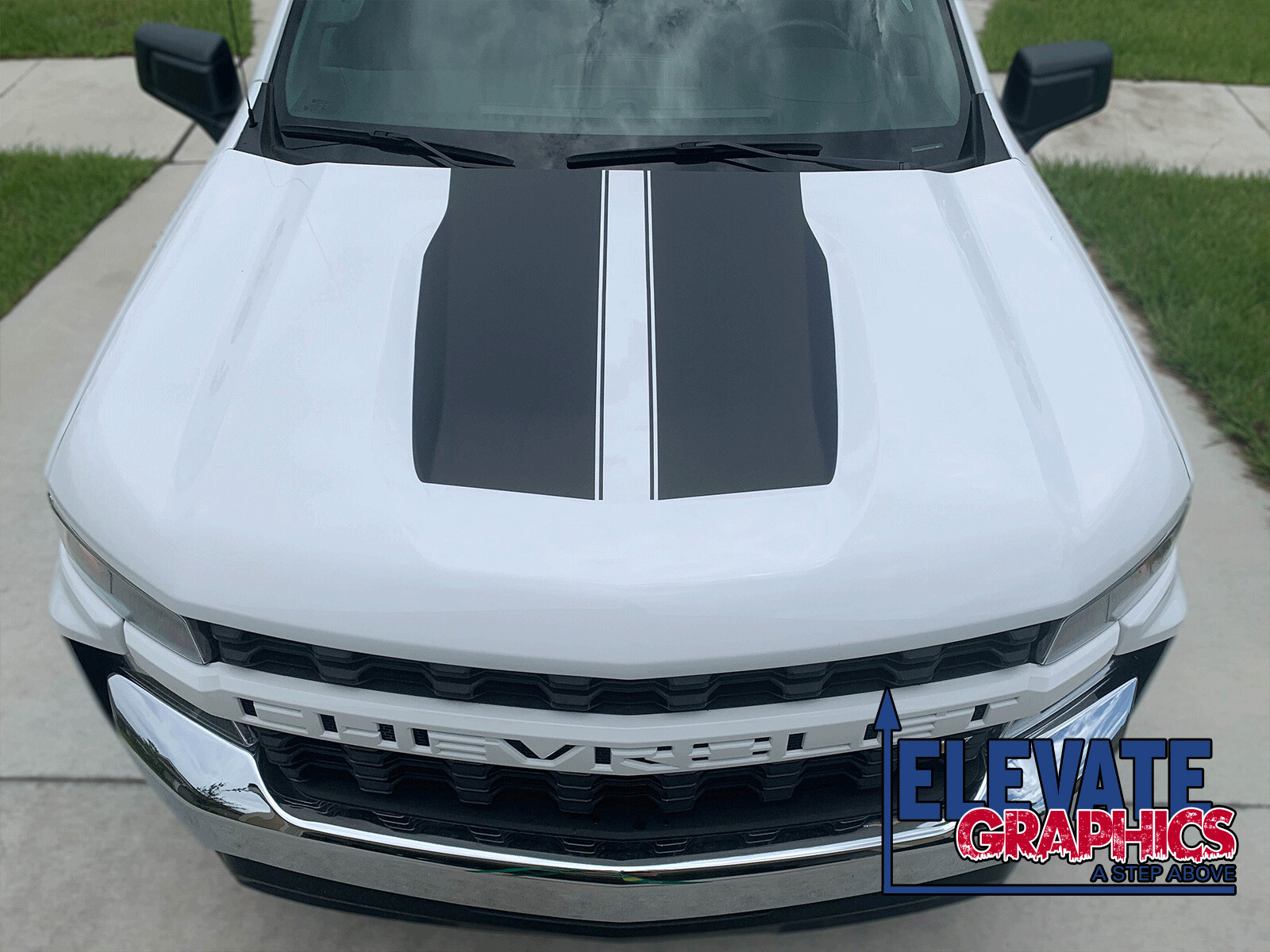 Fits Chevy Silverado Rally Beast Two Graphics Vinyl Stripes 3M Decals 2019-2023