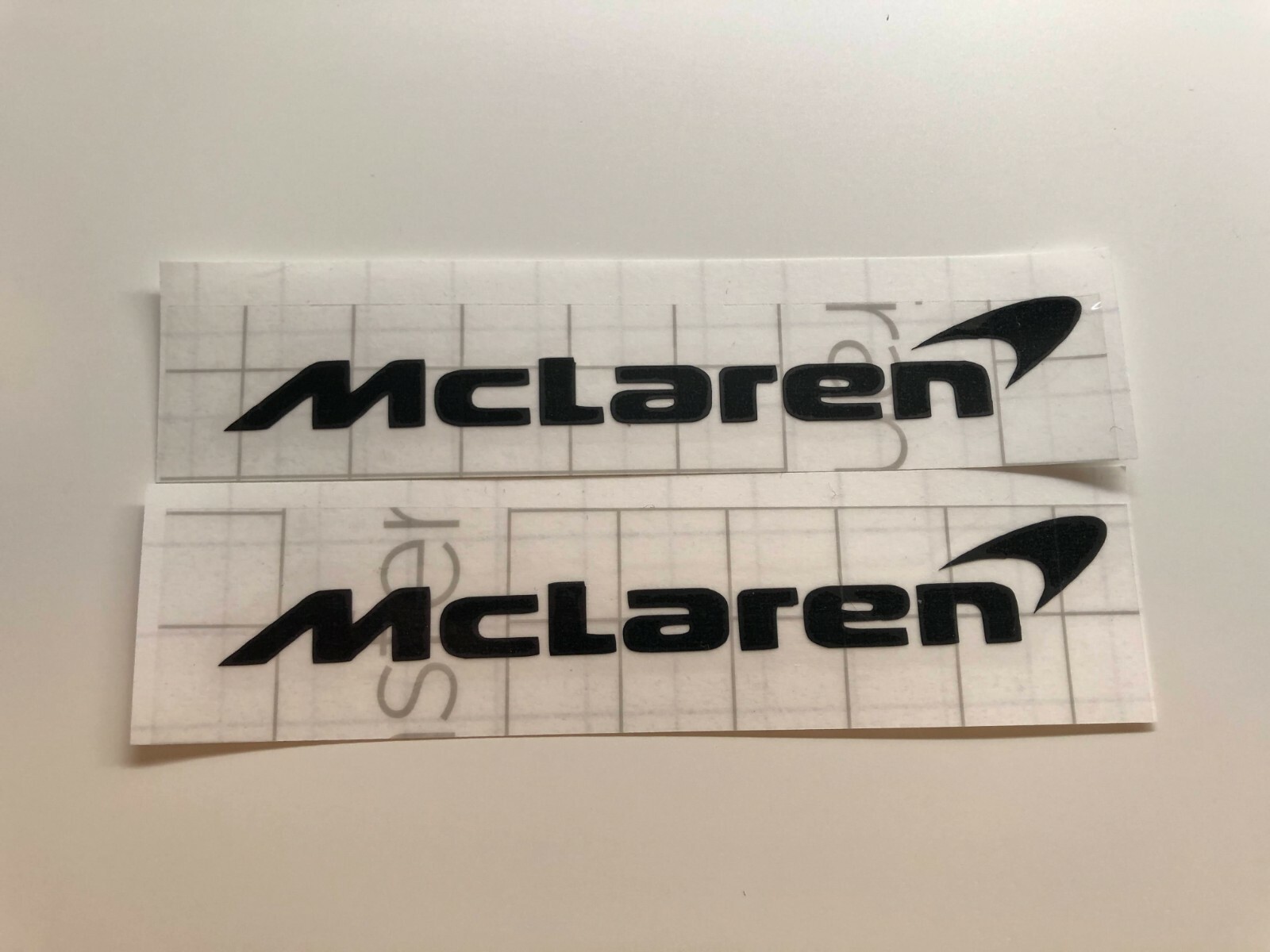 2x Mclaren Logo Vinyl Sticker Decal 4″ 6″ 8″ 10″ 12″ 16″ 20″ 24″ 30″