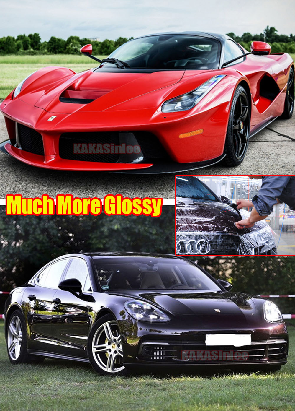 4inch Wide Flat Clear Protective Film Car Hood Vinyl Wrap Strip Decal Sticker AX