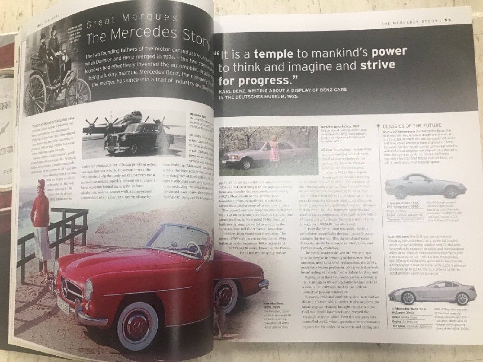 THE CLASSIC CAR BOOK COMPLETE ALL TIME, VISUAL HISTORY,BEST SELLER