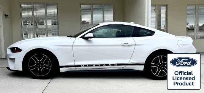Set of Ford Mustang Rocker Panel Door Side Stripes Stickers Right Left style RJ