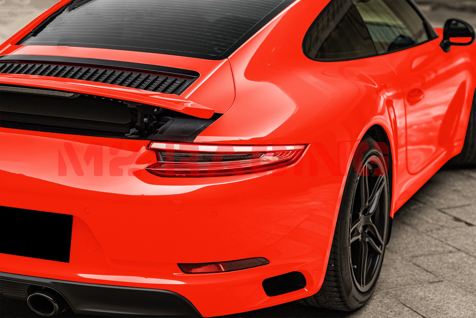 5FTx7FT PPF Racing Red Gloss Color Vinyl Paint Protection Film Scratch Car Wrap