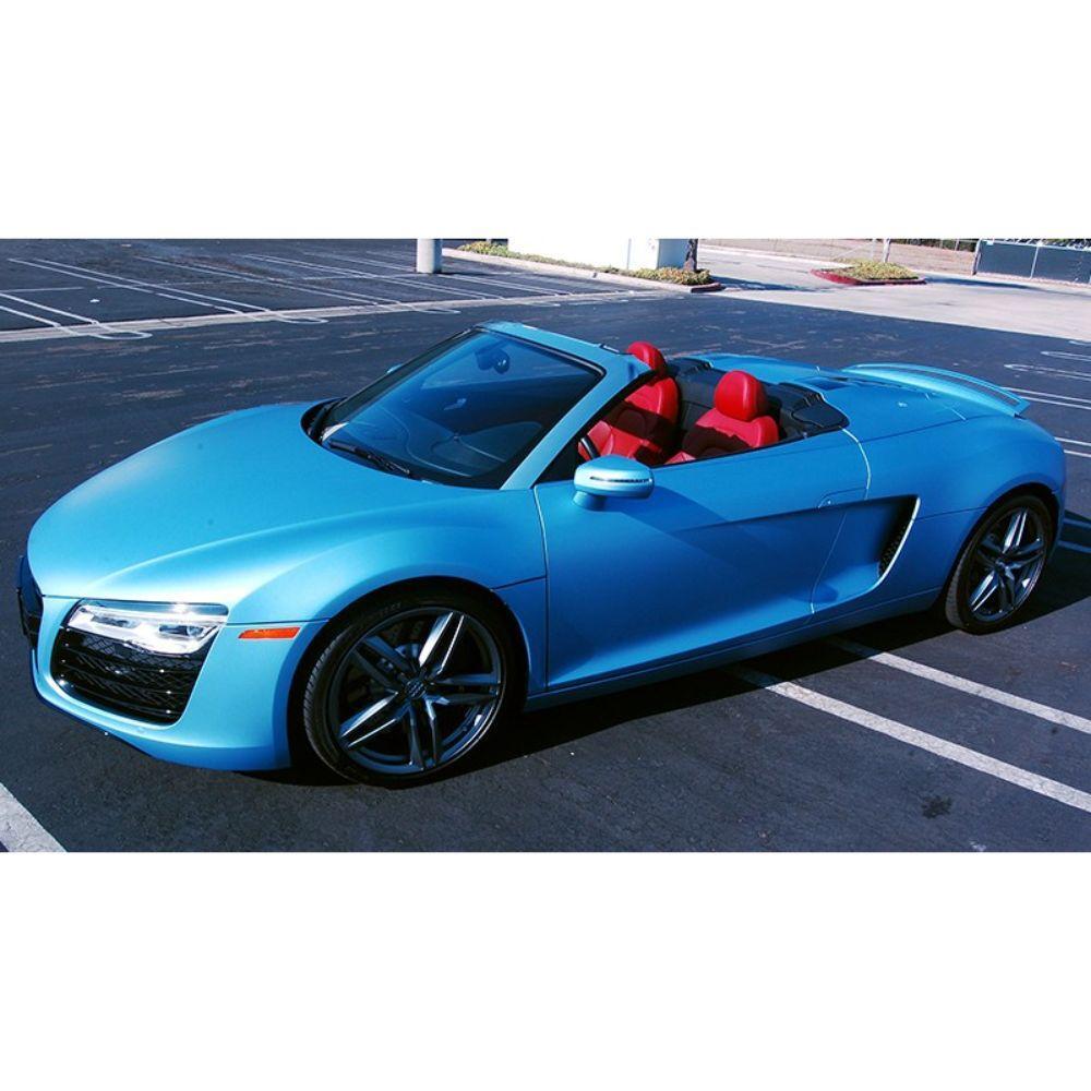 Avery Dennison SW900 Supreme Matte Frosty Blue Metallic Vinyl Car Wrap | 643-M