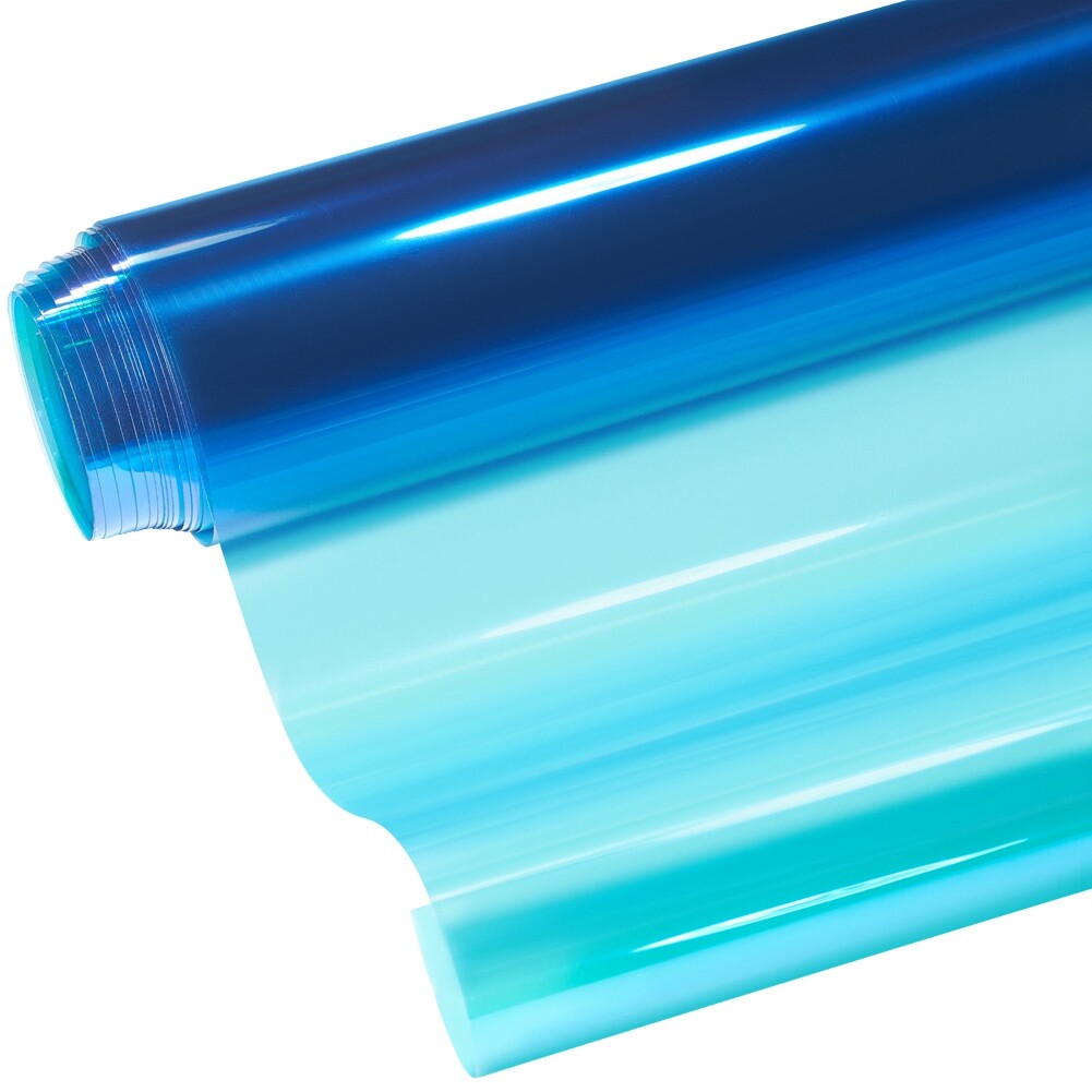 60%VLT Chameleon Light Blue Front Window Roll Tint Solar Film Protection Sticker