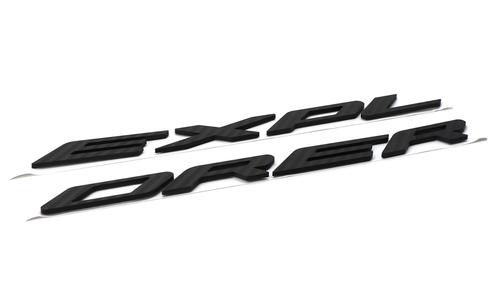 Matte Black Finish 3D Raised Font Hood Letter Pieces For 2011-up Ford Explorer