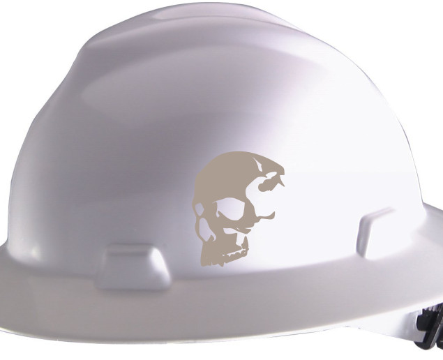 Skull (2) Hard hat decals Construction helmet decals, Contractor Sticker Skull#3