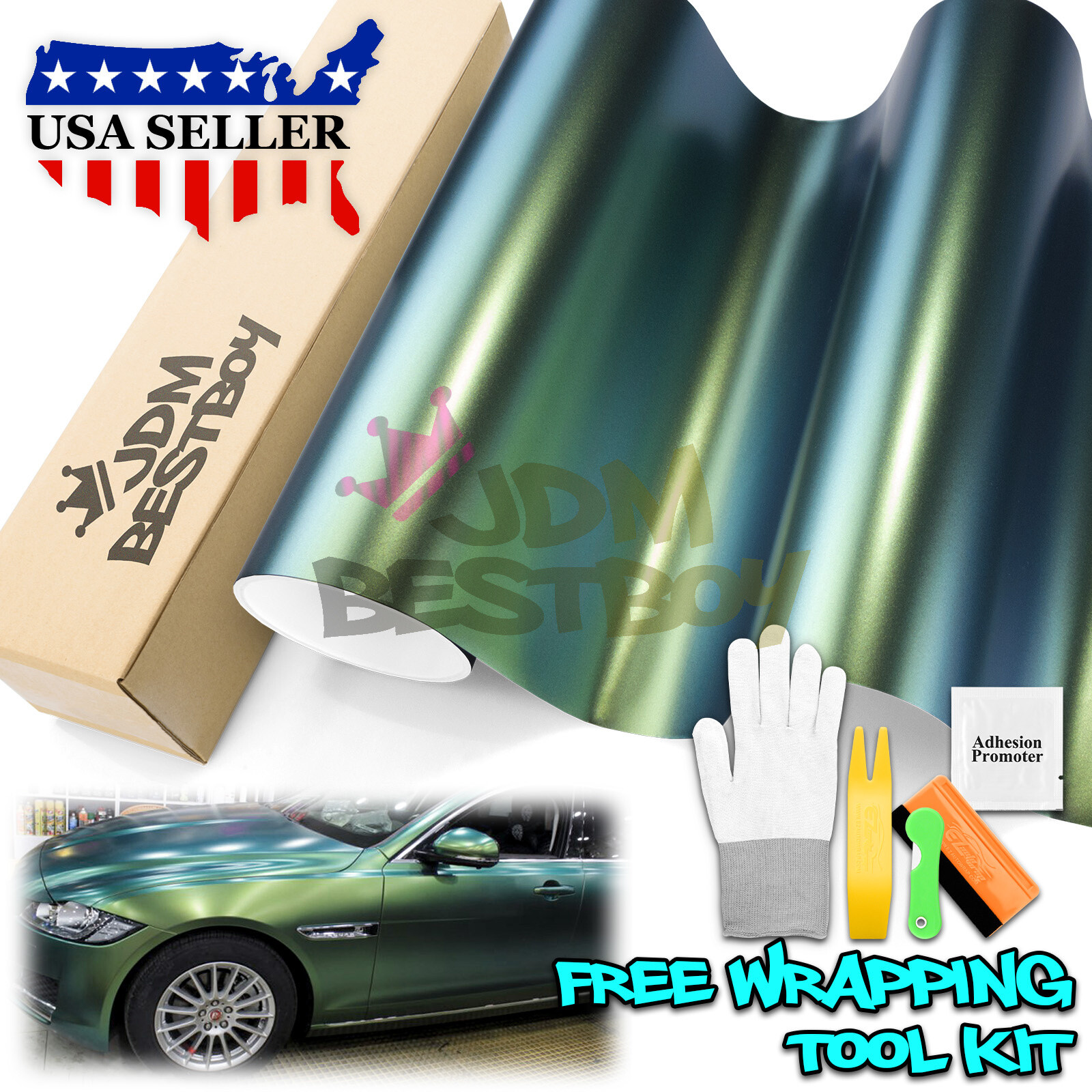 Galaxy Dust Matte Spring Green Metallic Sticker Decal Vinyl Wrap Sheet Film DIY