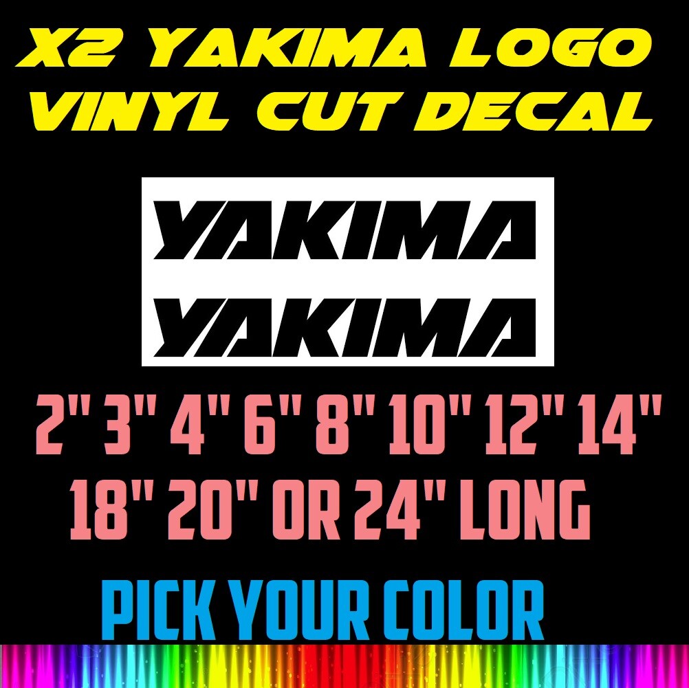 x2 High Quality Yakima Logo Vinyl Sticker Decal 3″ 4″ 6″ 8″ 12″ 14″ 18″ 20″ 24″