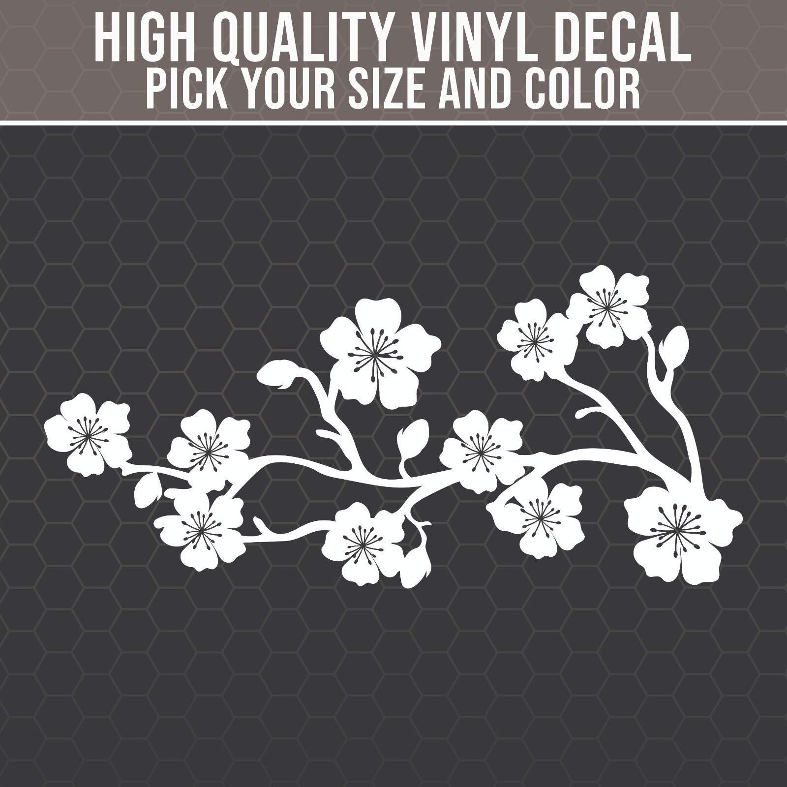 Sakura Cherry Blossoms Decal for Cars, Trucks, Laptops, JDM, Japanese, Nature