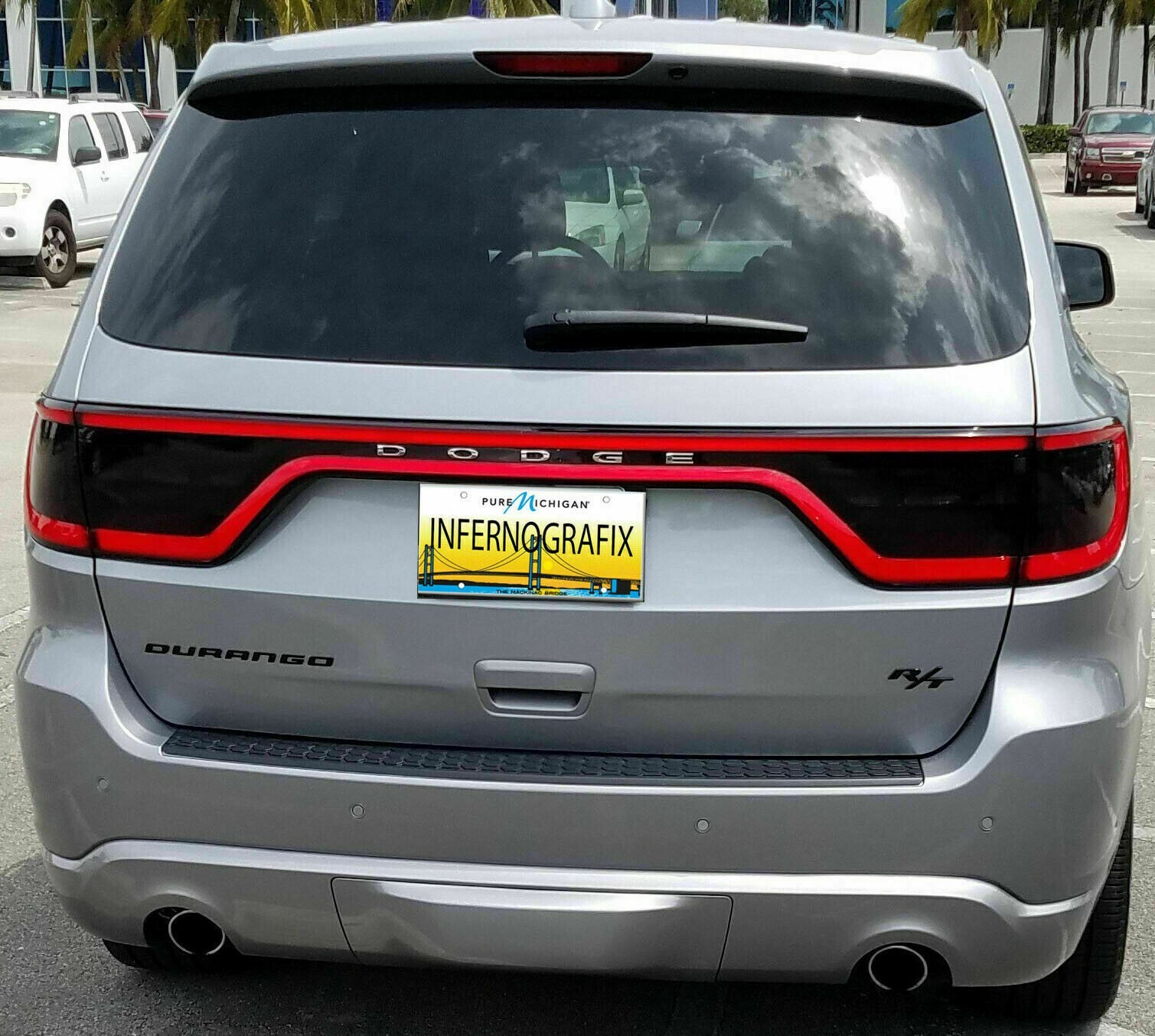 Taillight Tint Full Overlay Kit For 14- 23 Dodge Durango Tint Kit LUXE Material