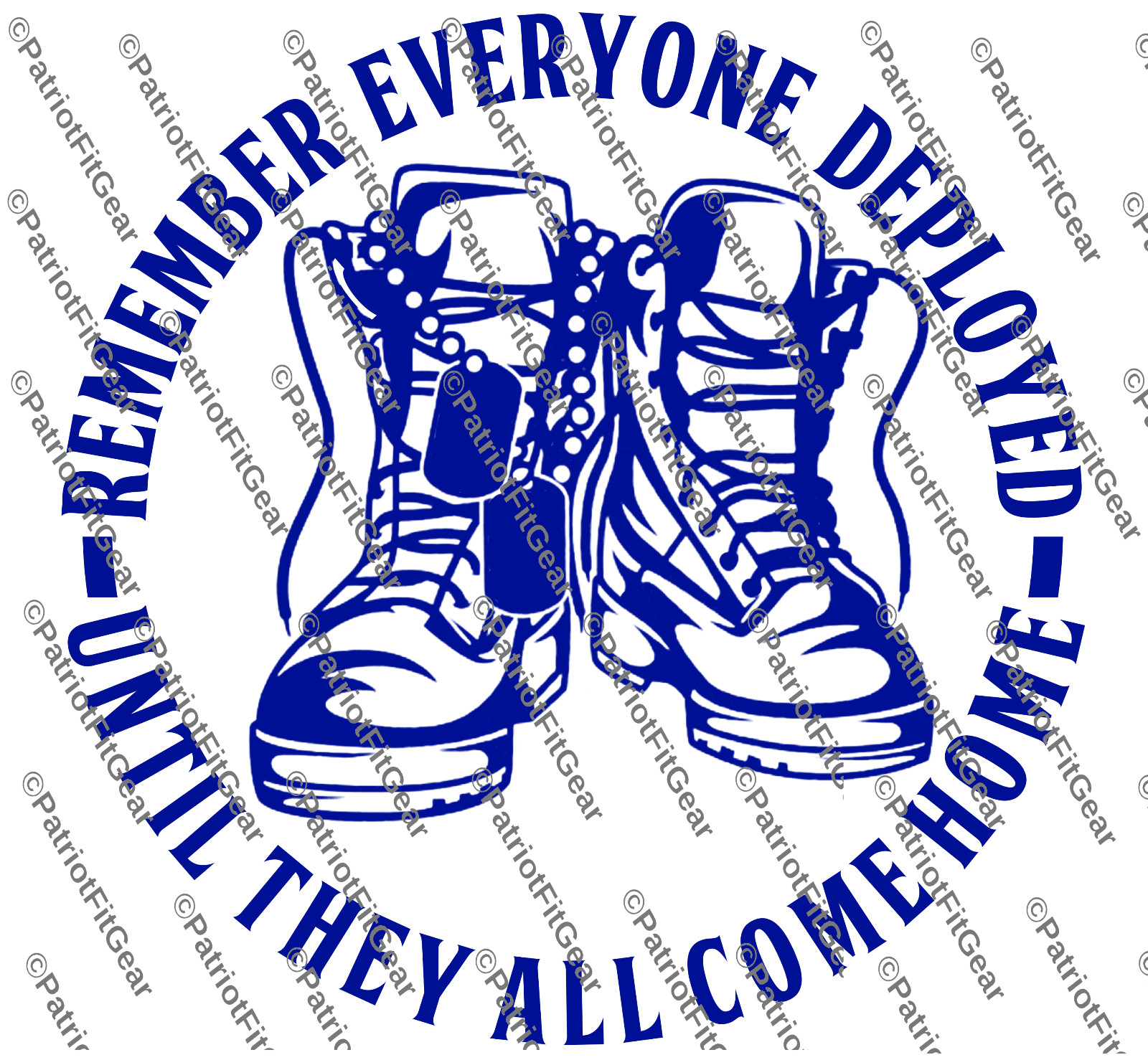 Remember Everyone Deployed,RED,Support Our Troops,,Military,Custom Vinyl Decal