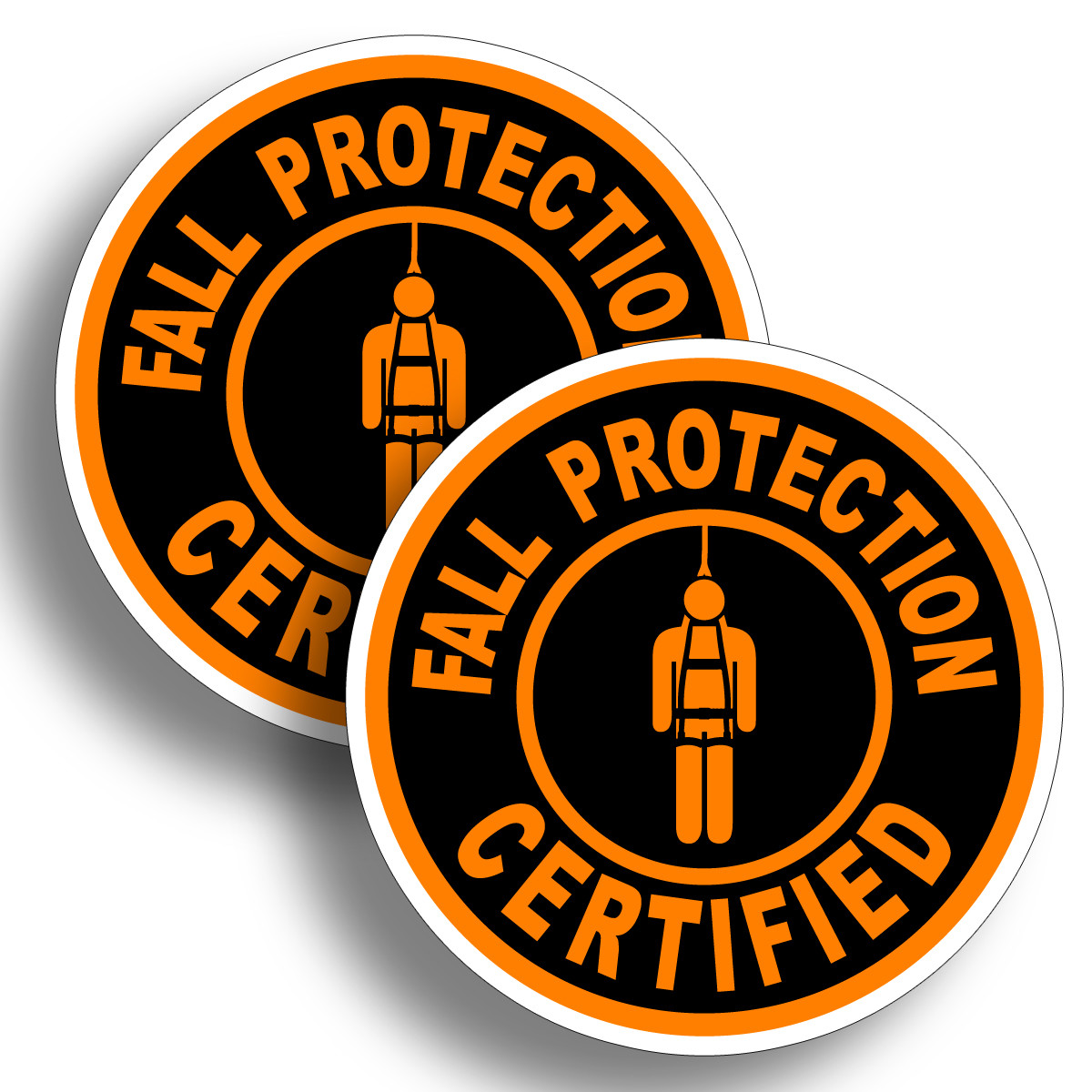 Fall Protection Certified Safety Sticker Hard Hat Decal Helmet Label OSHA Safe