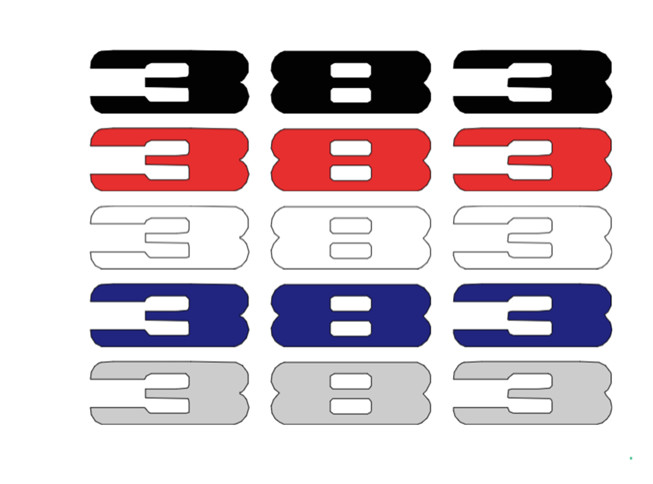 Custom 383 Automotive Decal Set Universal Fit