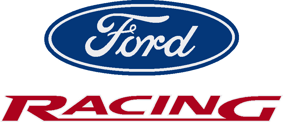 FORD RACING FACTORY PRINTED DECALS (2) $11.99 FREE SHIPPING OEM DESIGN