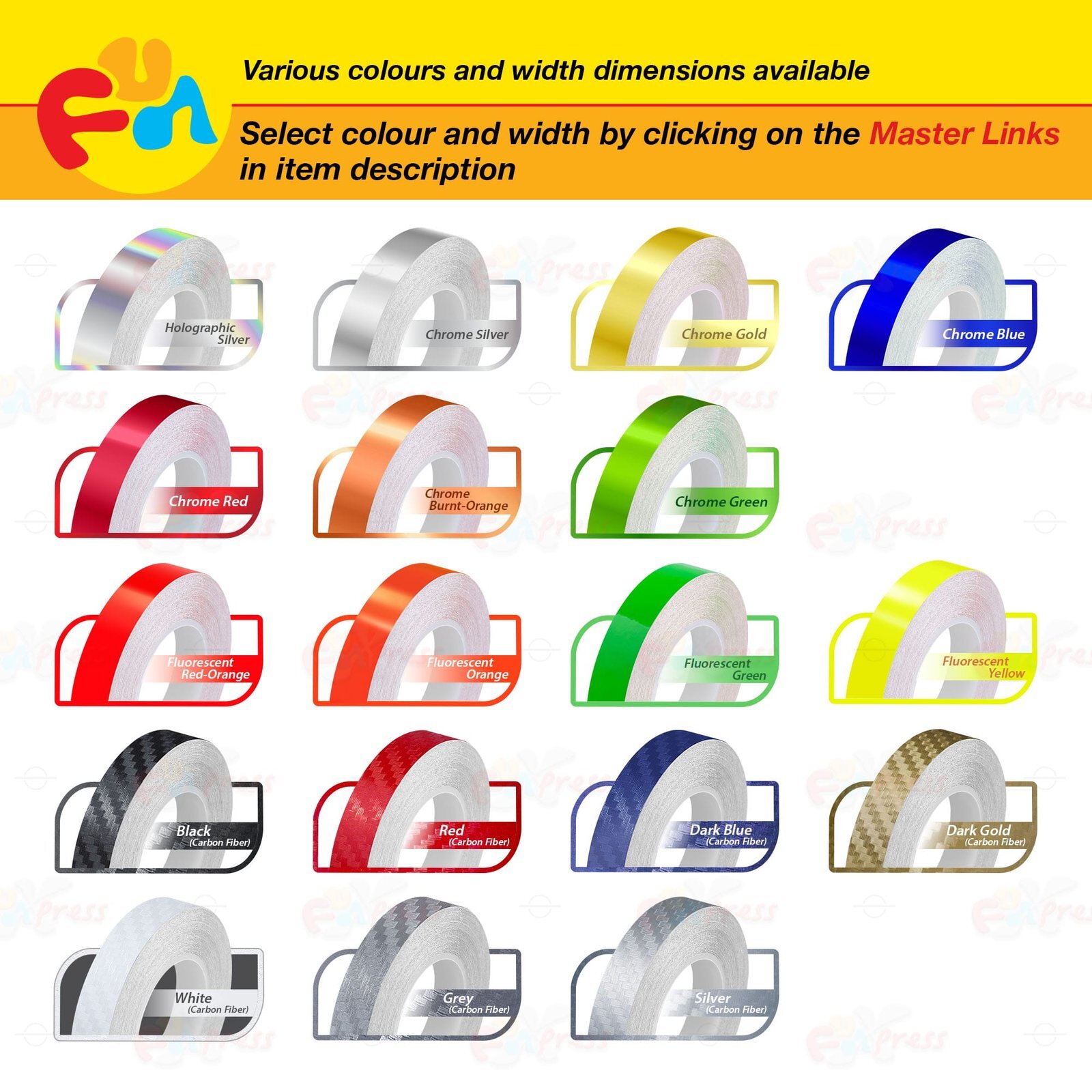 1/8″ PIN STRIPE Car Model Pinstriping Decal Self Adhesive TAPE Vinyl Sticker 3mm