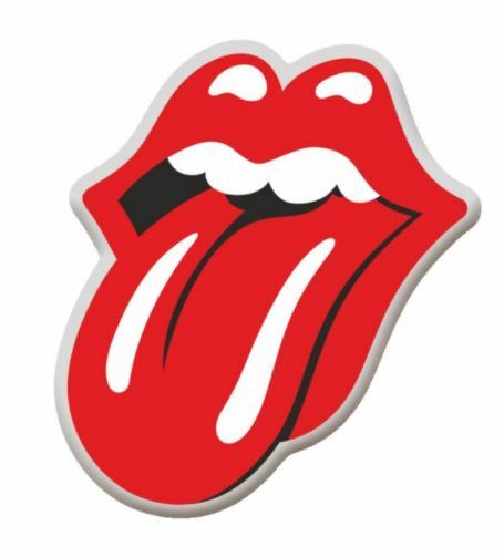 ROLLING STONES STICKY FINGERS LOGO SELF ADHESIVE 3D STICKER MADE IN ITALY