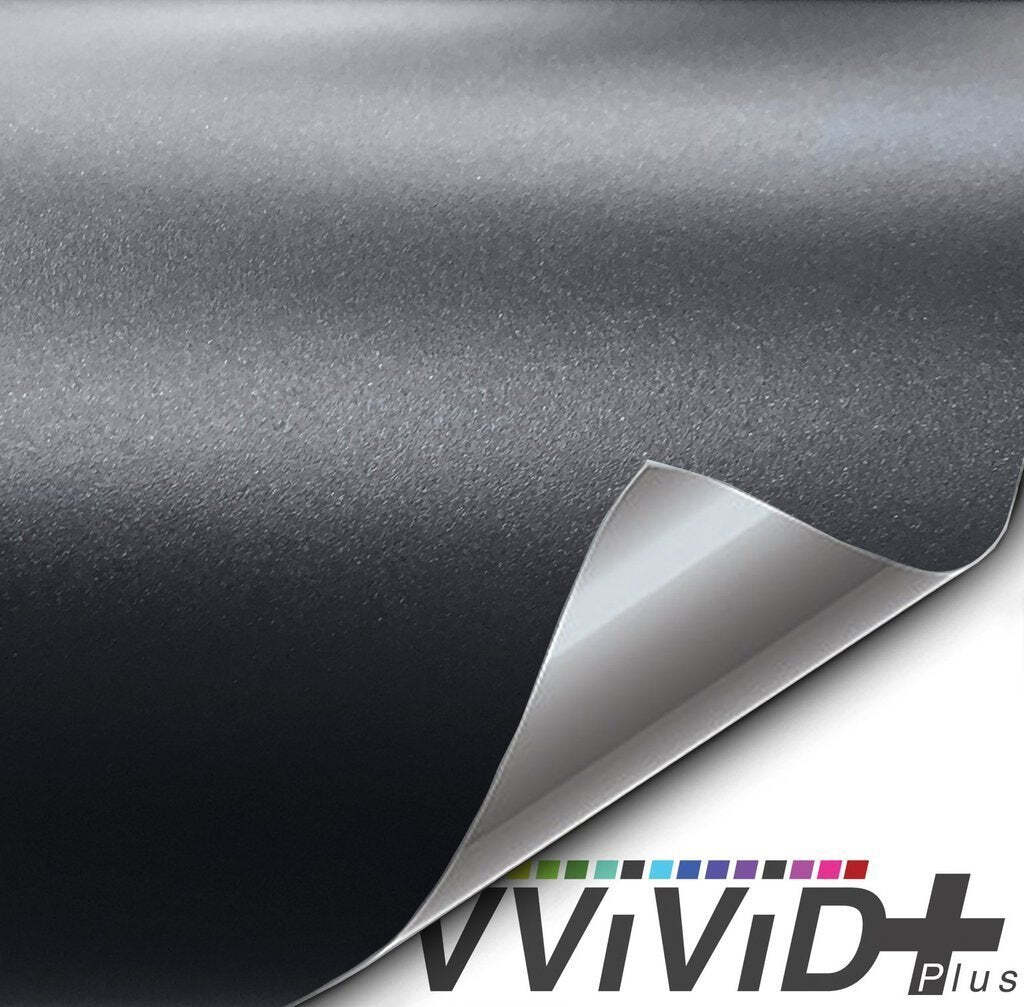 VVivid 2020 VVivid+ Matte Metallic Charcoal Vinyl Car Wrap Film | V204