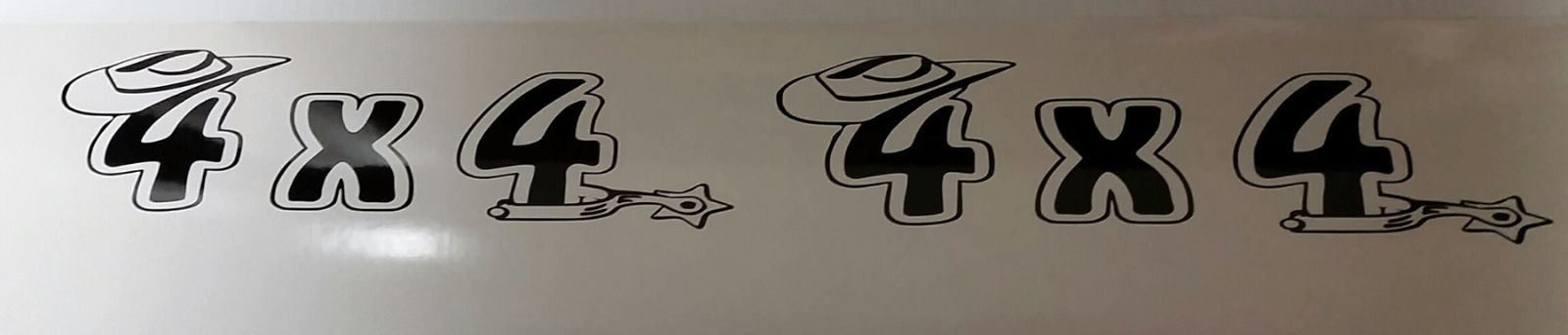 4×4 cowboy Sticker Decal 3″x 10″ (2) Truck