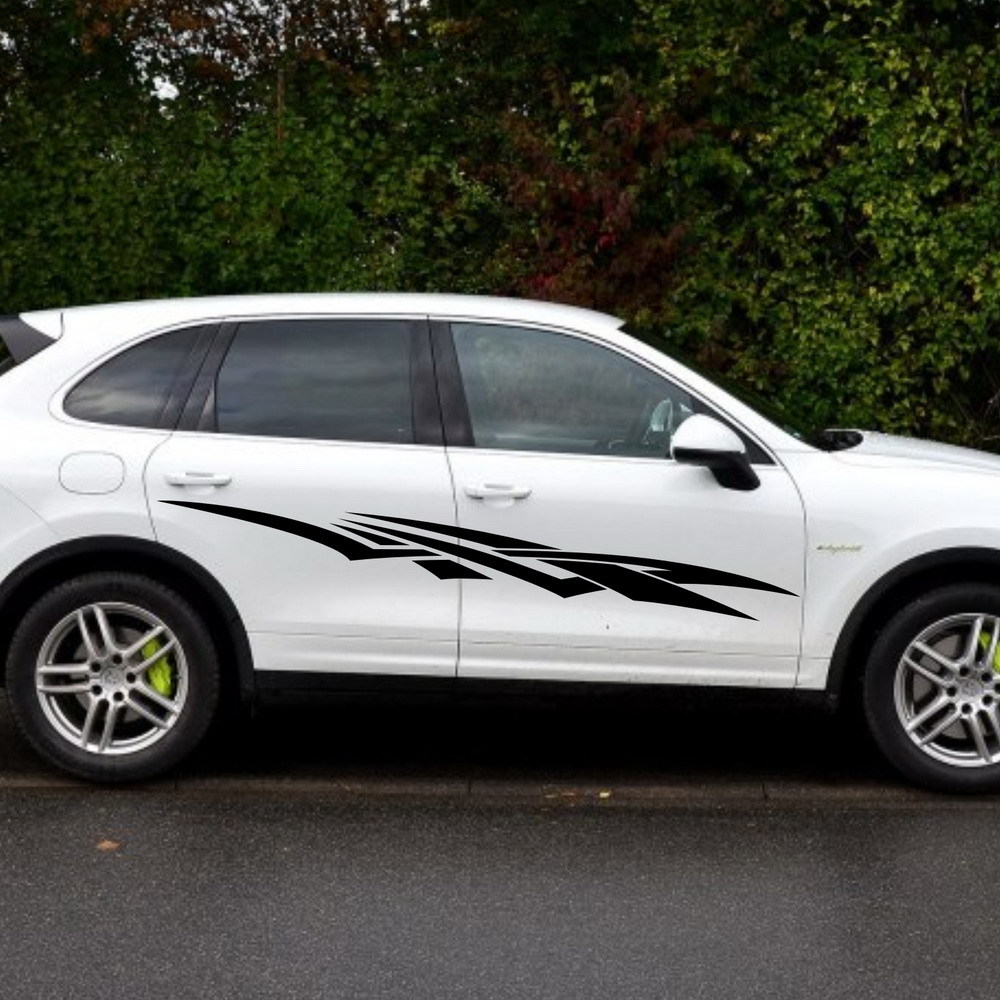 Car Decals Sport Cross Stripes 86” for Cayenne Macan Vinyl Door stickers ZC1412