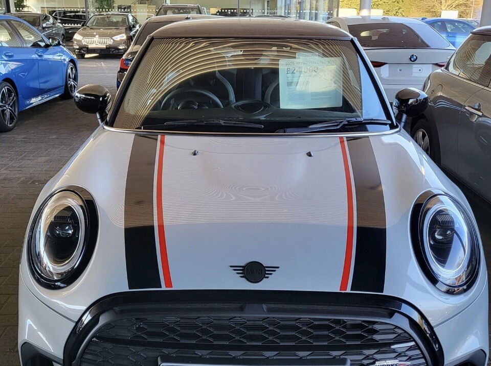 2 color bonnet boot stripes fit any Mini Cooper Countryman Clubman S JCW Coupe