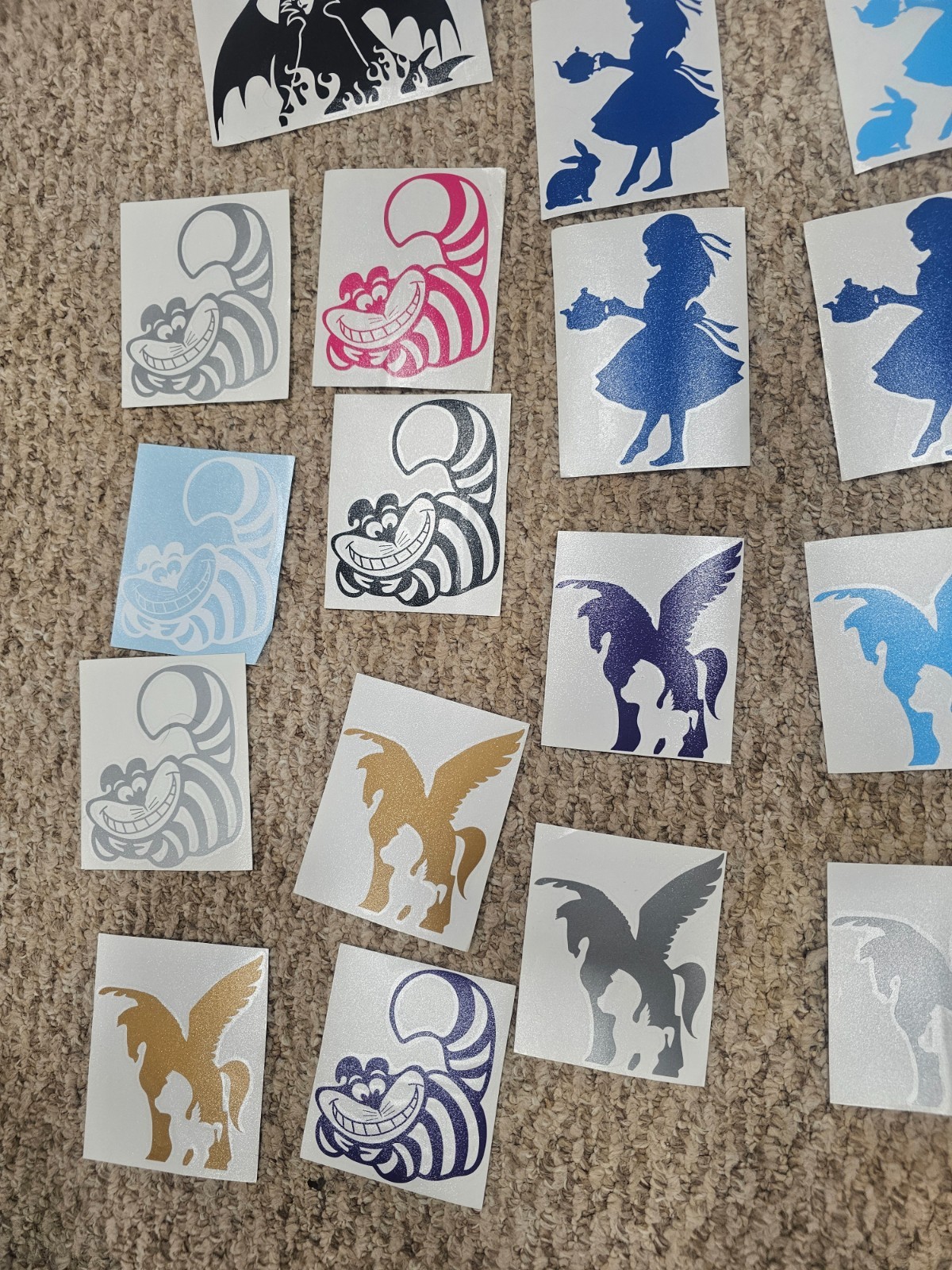 Disney a Lot of 227 disney villains window decal stickers car disney