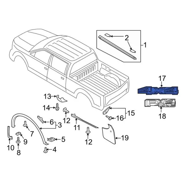 Genuine Ford Truck Bed Decal HC3Z-9925622-AA