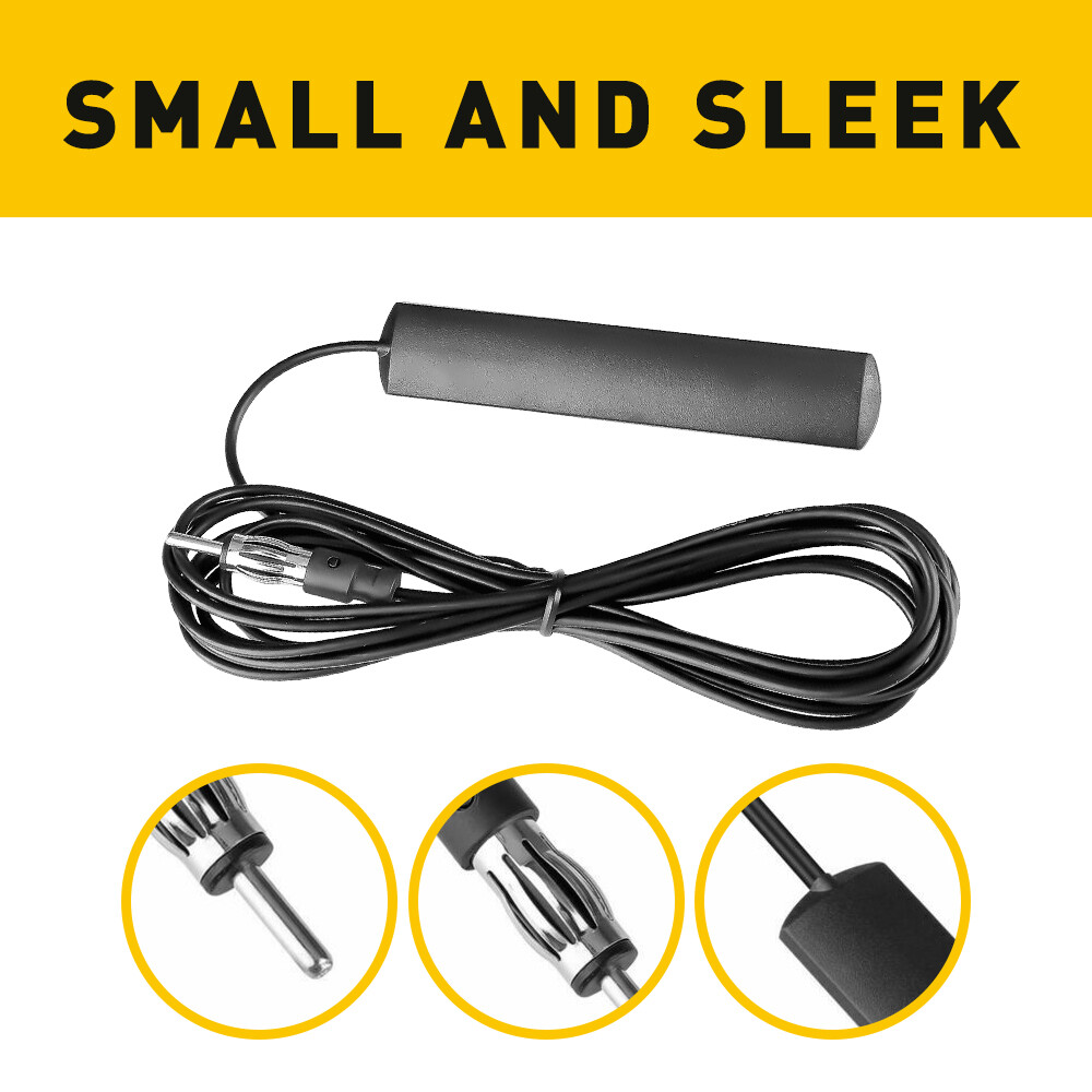 1/2set Universal Internal Glass Mount Amplified FM/AM Radio Car Aerial Antenna B