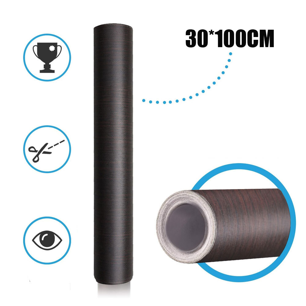 Car Wrap Sticker Wood Grain Textured Vinyl Decal Auto Styling Interior DIY Decor