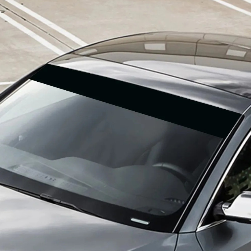 1pc Car Windshield Sunshade Sticker – 3D Vinyl Decorative Auto Decal – NEW