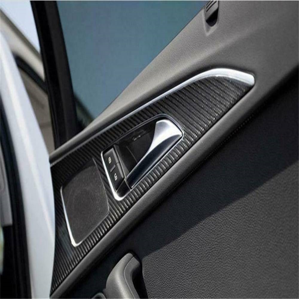 Auto Accessories 5D Glossy Carbon Fiber Vinyl Film Car Interior Wrap Stickers US