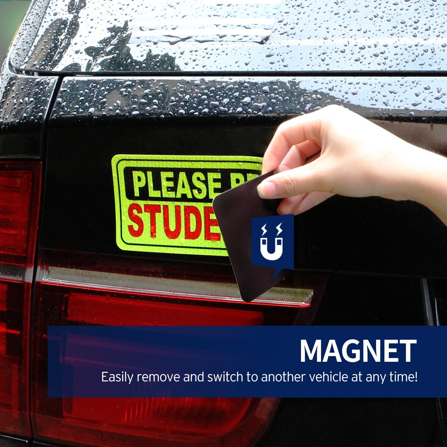 3 Pcs Student Driver Magnet Car Signs Please Be Patient Car Bumper Sticker Decal