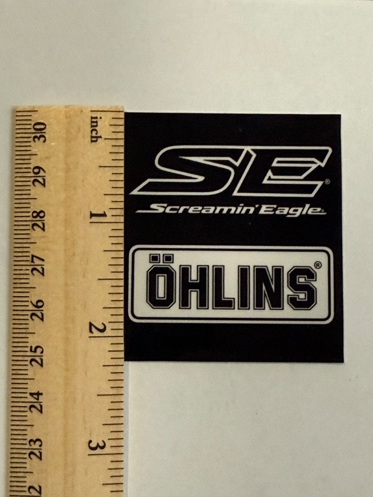 x2 Ohlins Stickers – Black – Screaming Eagle 2 x 2.25 Inches Other Sizes Avail.