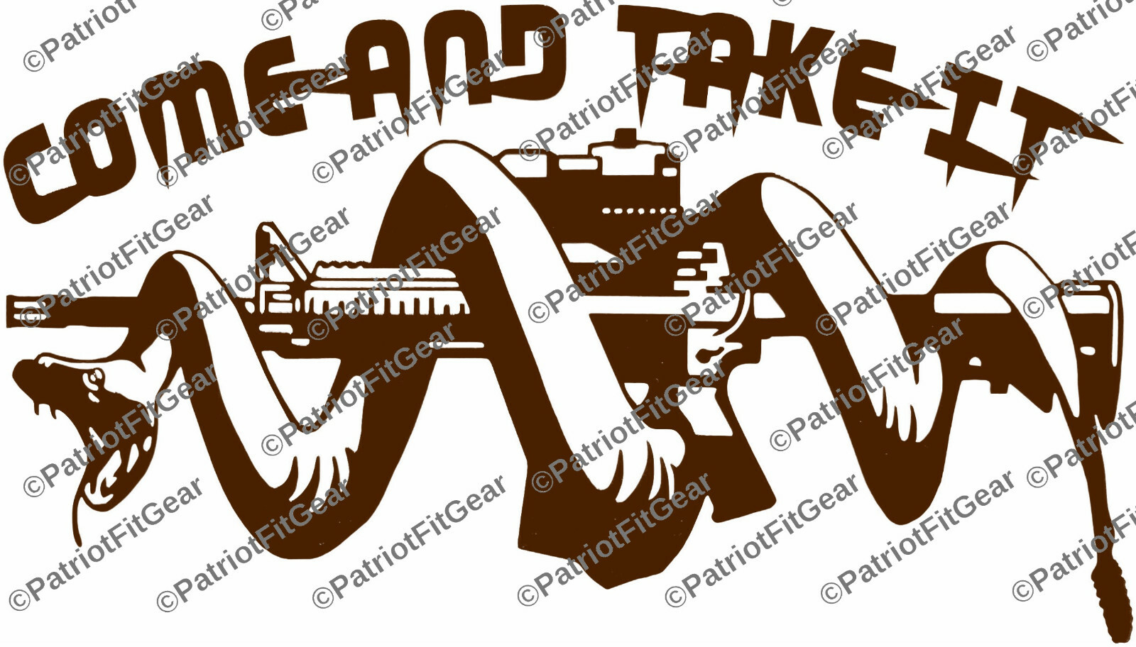 Molon Labe,Come And Take It,8″x4.5″,Second Amendment,2A,Snake Coiled,Vinyl Decal