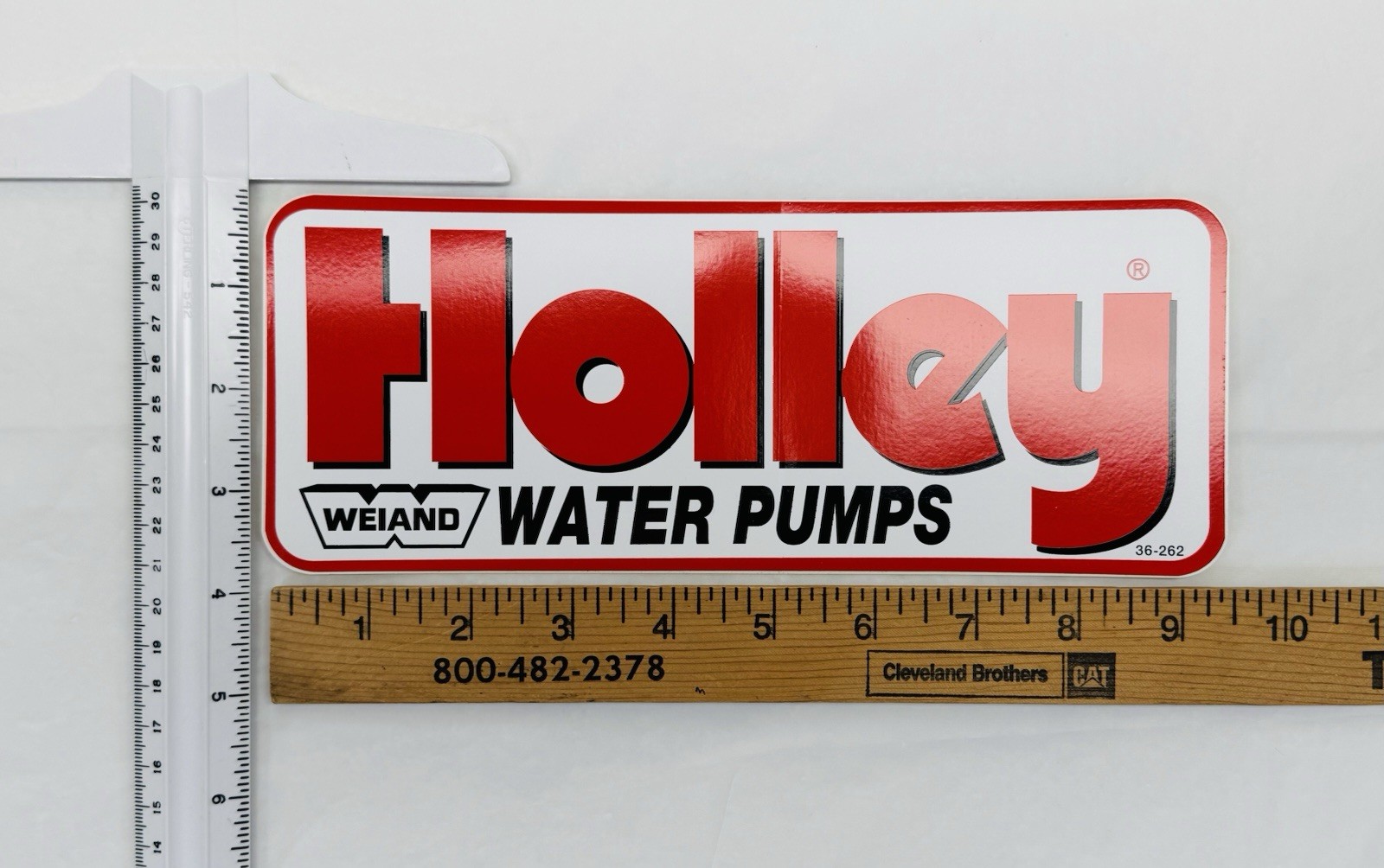 NEW Holley Weiand Water Pumps Sticker Gloss Finish Approx 4″x9.5″ Self Adhesive