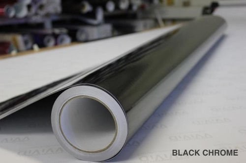VVivid Black Mirror Chrome Vinyl Wrap Self Adhesive Film Air Release Bubble a…