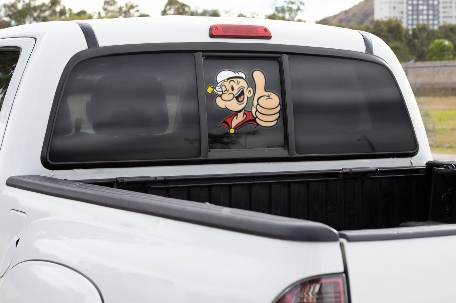 Popeye Thumbs up Car Window Vinyl Decal Laptop Large Graphic Bumper Sticker NEW